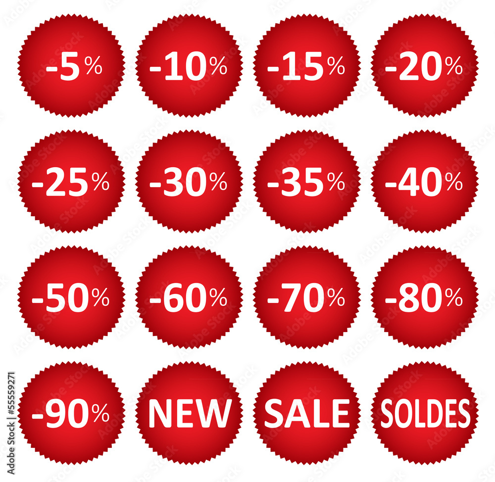sale price red stickers - obrazy, fototapety, plakaty 