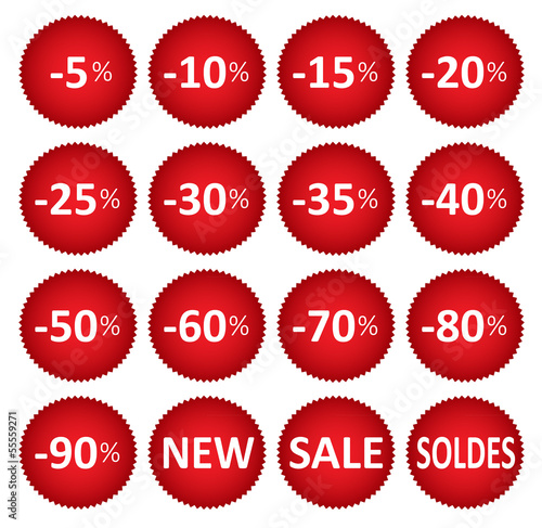 sale price red stickers