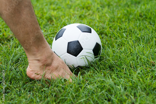 soccer ball with his feet © tiverylucky
