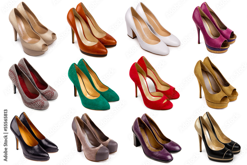 Fototapeta premium Female footwear collection