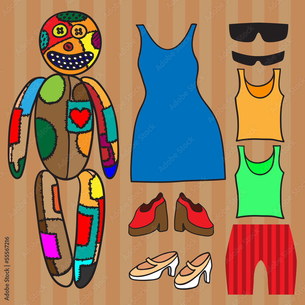 doll with clothes set doll with clothes set