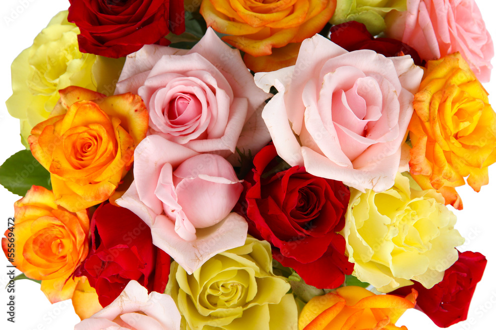 Beautiful bouquet of roses close-up Beautiful bouquet of roses close-up