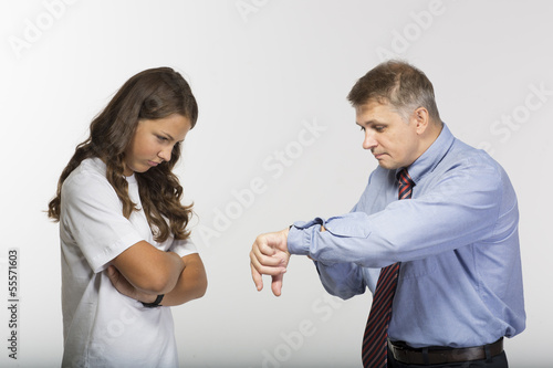 Father daughter fight photo