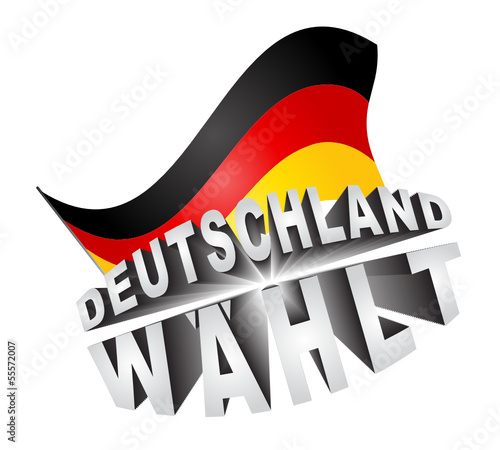 Deutschland Wahlen Fahne