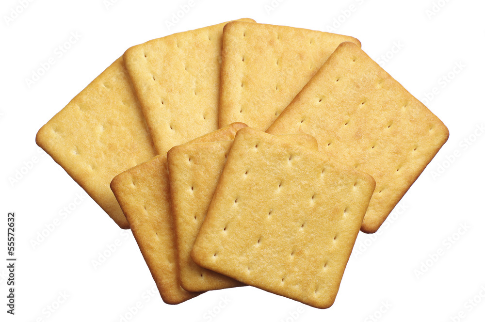 Fototapeta premium Rectangle cheese crackers