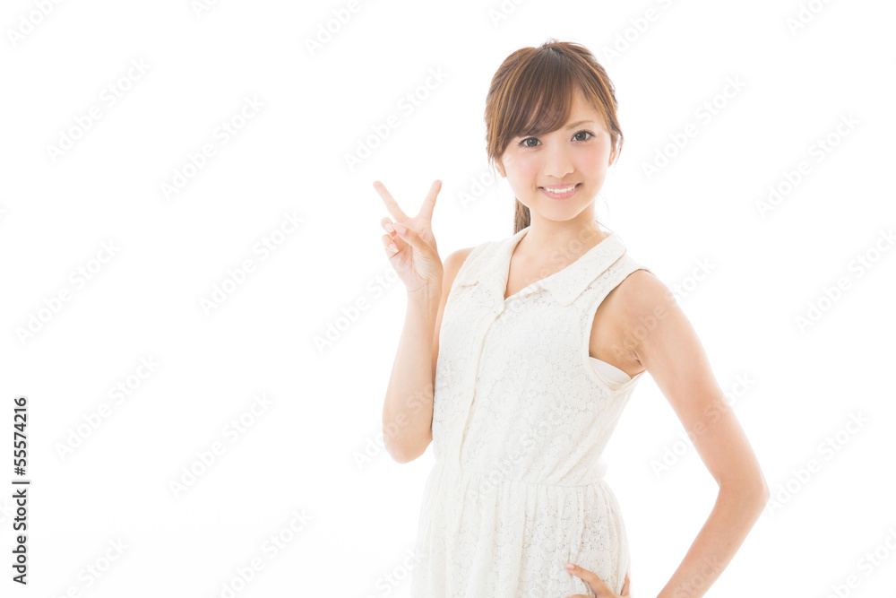笑顔の女性 笑顔の女性