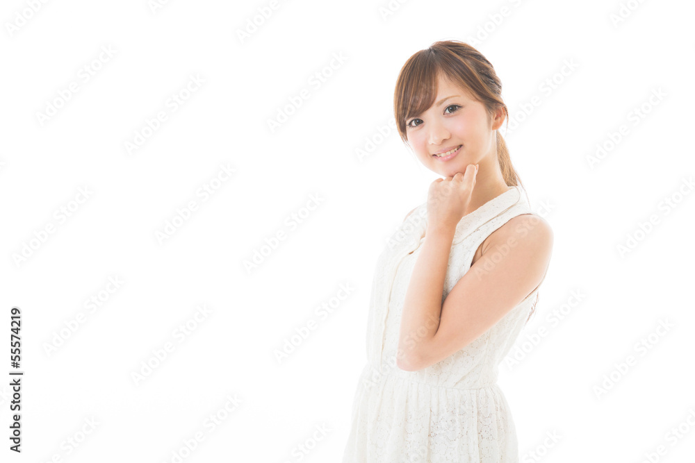 笑顔の女性