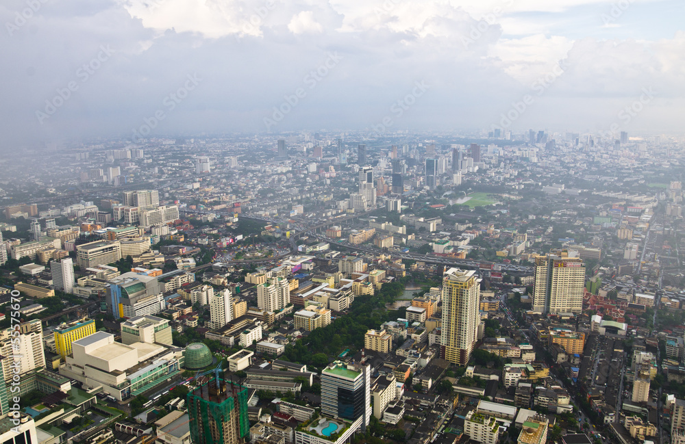 Bangkok cityscape - view of the city from the tallest building i
