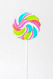 lollipop on stick, isolated on white