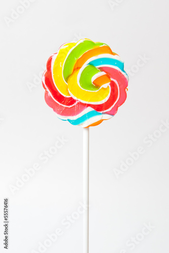 lollipop on stick, isolated on white