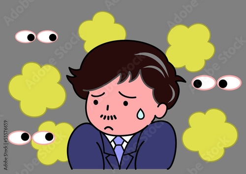 体臭が気になる男性