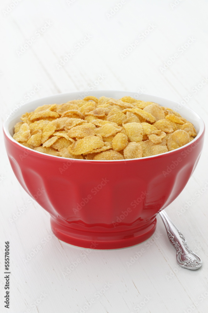 delicious corn flakes breakfast