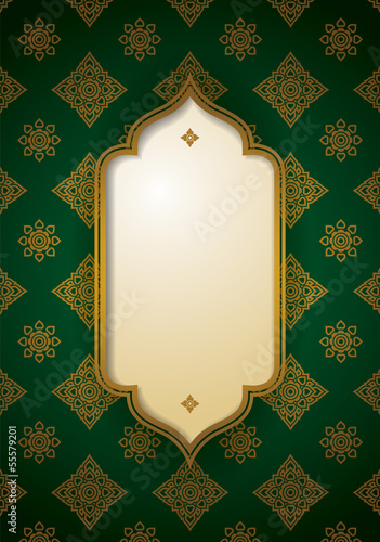 Cover Design Asian traditional art Vector.