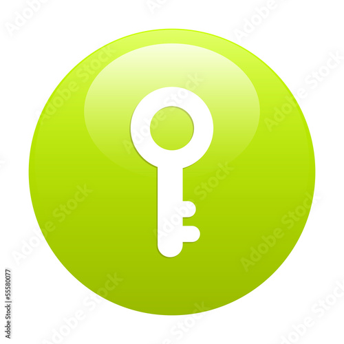 button web key sign green