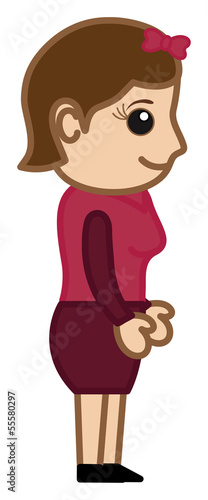 Wallpaper Mural Woman Standing Torontodigital.ca