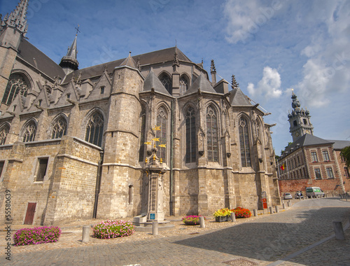 Fototapeta Naklejka Na Ścianę i Meble -  st wadrau church mons belgium