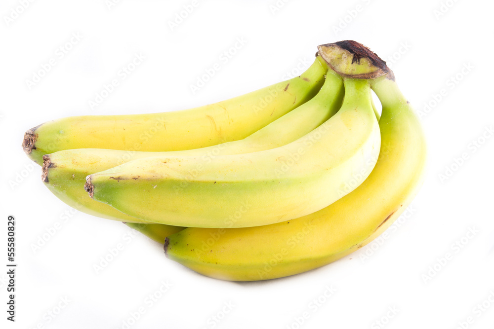 Bunch of bananas isolated on white background Bunch of bananas isolated on white background