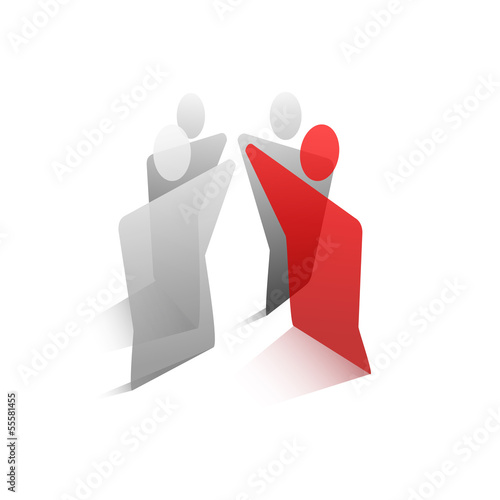 Vector logo teamwork