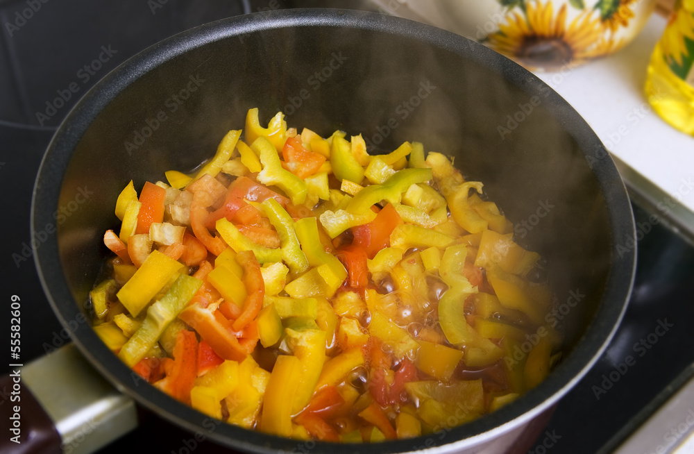 Preparation of vegetable ragout