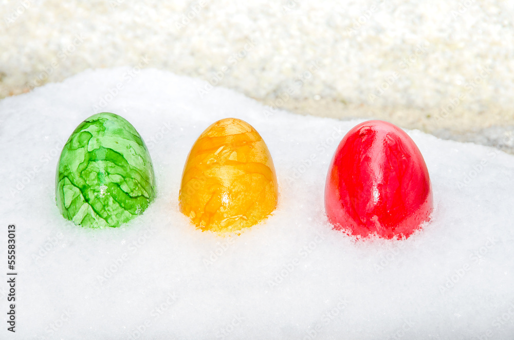 Ostereier im Schnee 5 Ostereier im Schnee 5