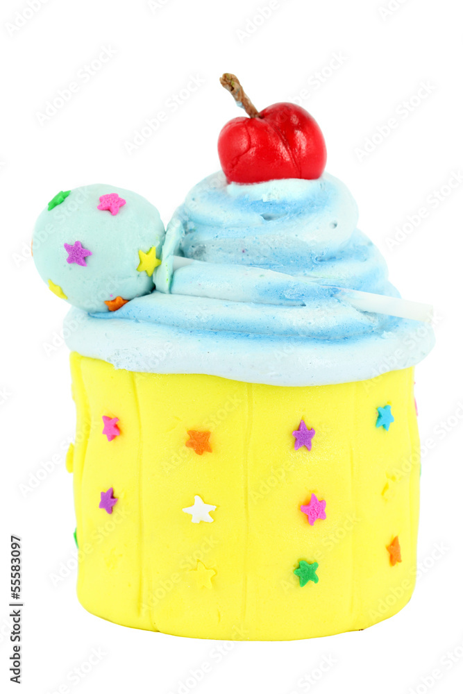 colorful sweet cupcake on white colorful sweet cupcake on white