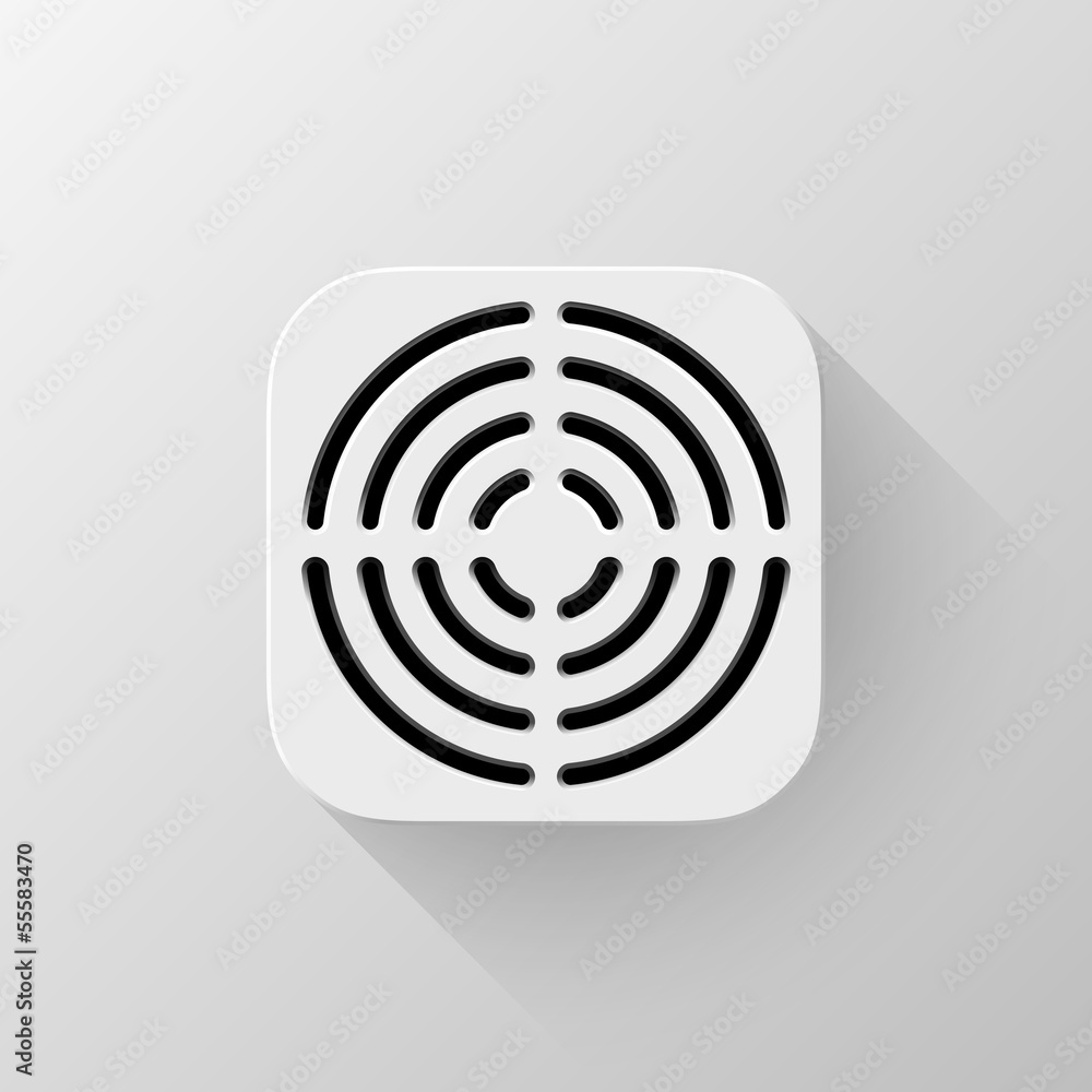 White Technology App Icon Template White Technology App Icon Template