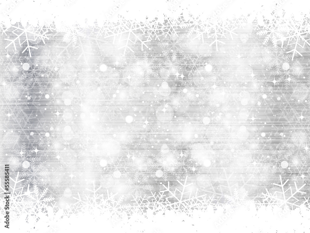 Obraz premium 雪の結晶 クリスマス 背景
