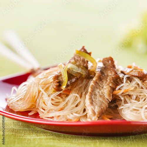 Cellophane noodles with meat