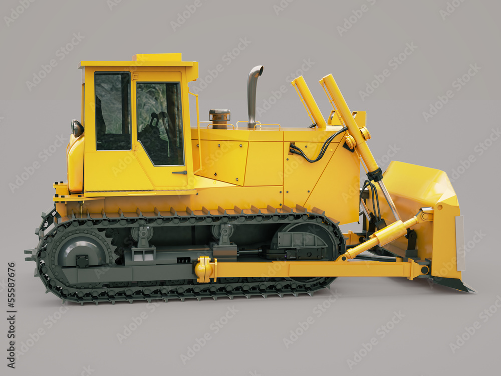 Fototapeta premium Heavy crawler bulldozer