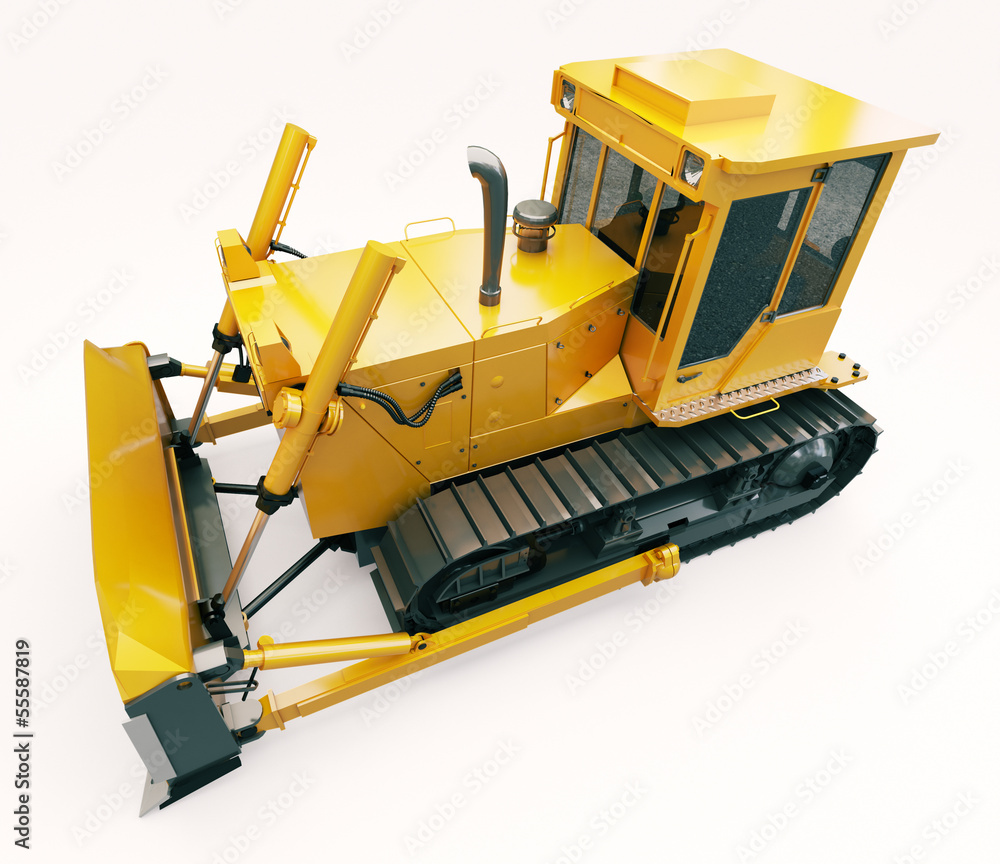 Fototapeta premium Heavy crawler bulldozer