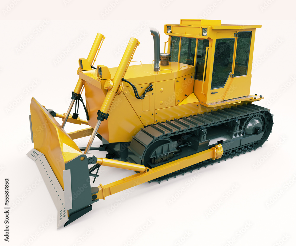Obraz premium Heavy crawler bulldozer