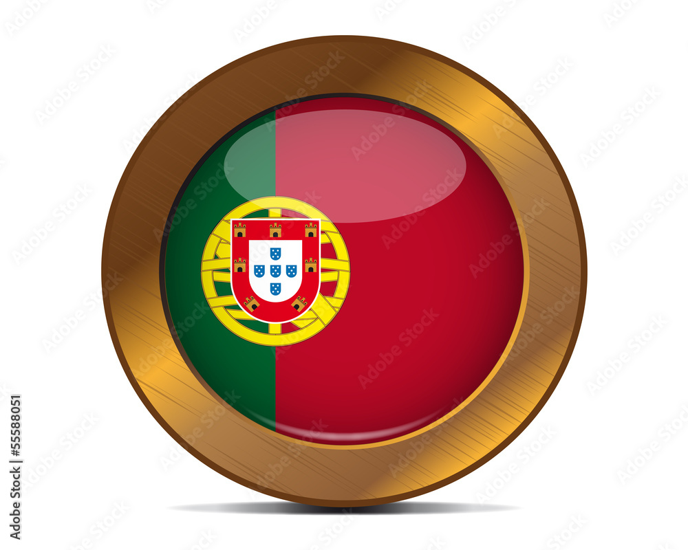 Obraz premium Portugal button