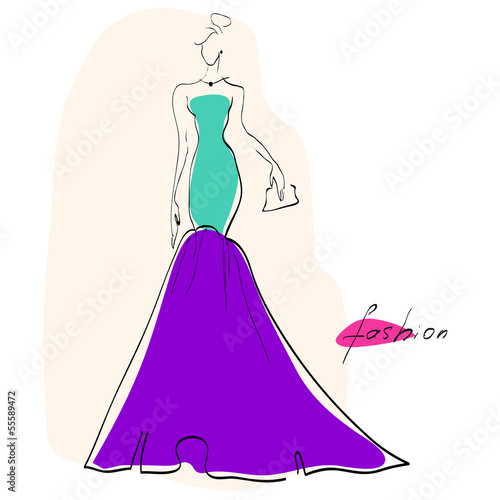 dress sketch