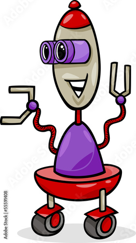 cartoon robot or droid illustration