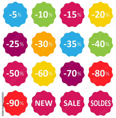 Obraz na płótnie sale price colors w salonie