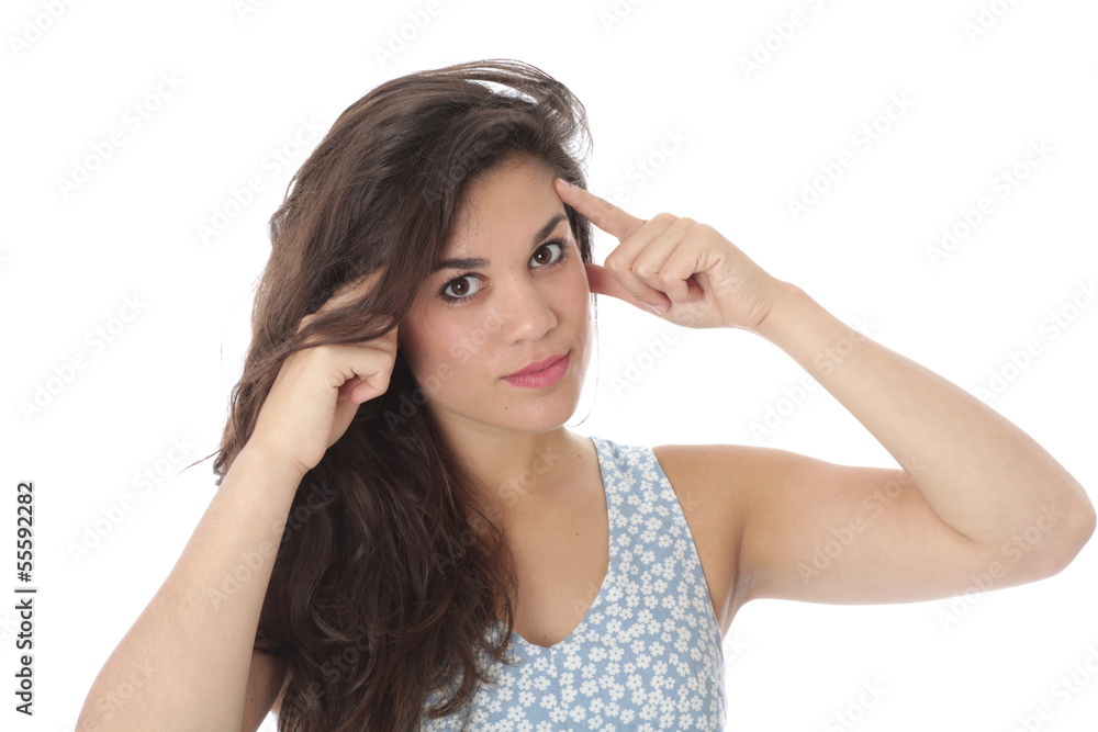 Attractive Young Woman Thinking Attractive Young Woman Thinking