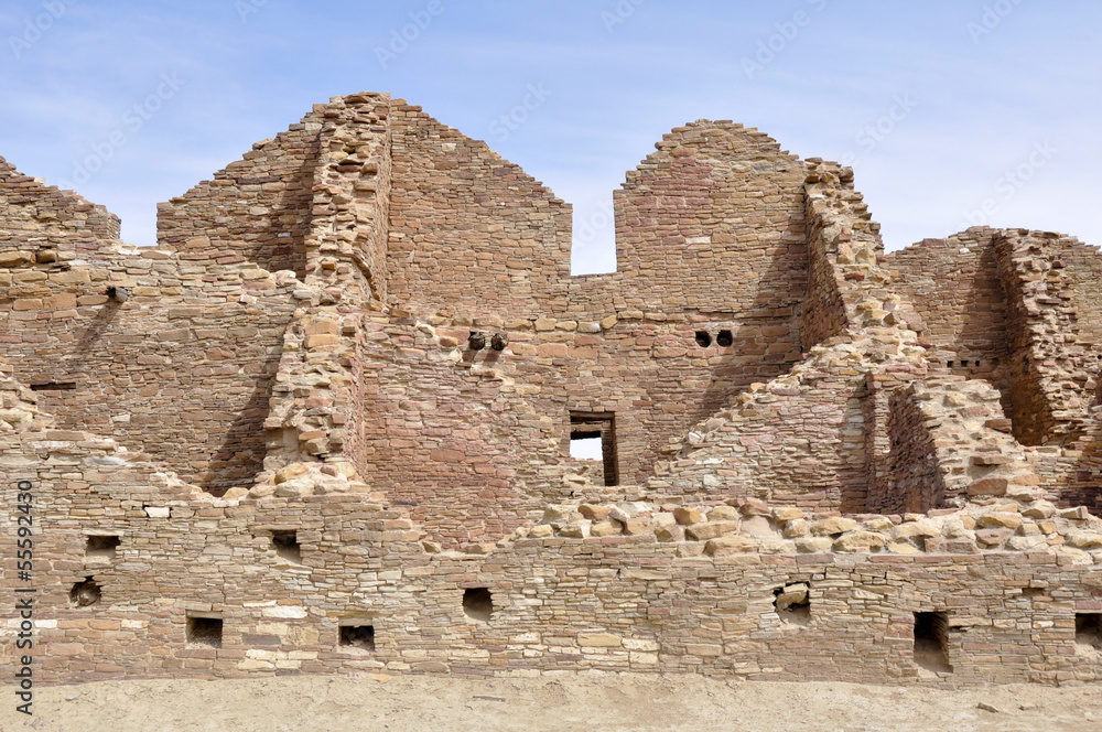 Pueblo del Arroyo ruins, Chaco Canyon, New Mexico (USA)