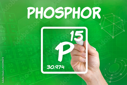 Symbol für das chemische Element Phosphor