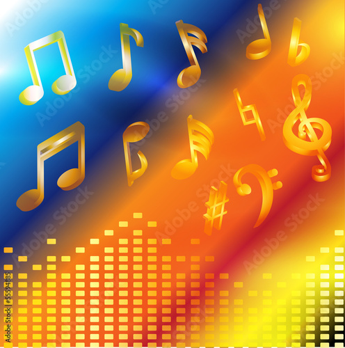 Abstract music background