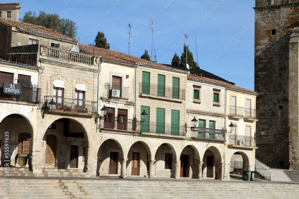 Main square of Trujillo, Caceres, Extremadura, Spain