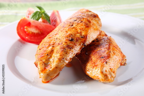 Grilled chicken breasts 