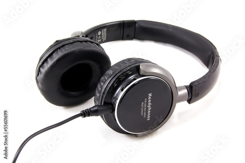 Headphones isolated on the white background