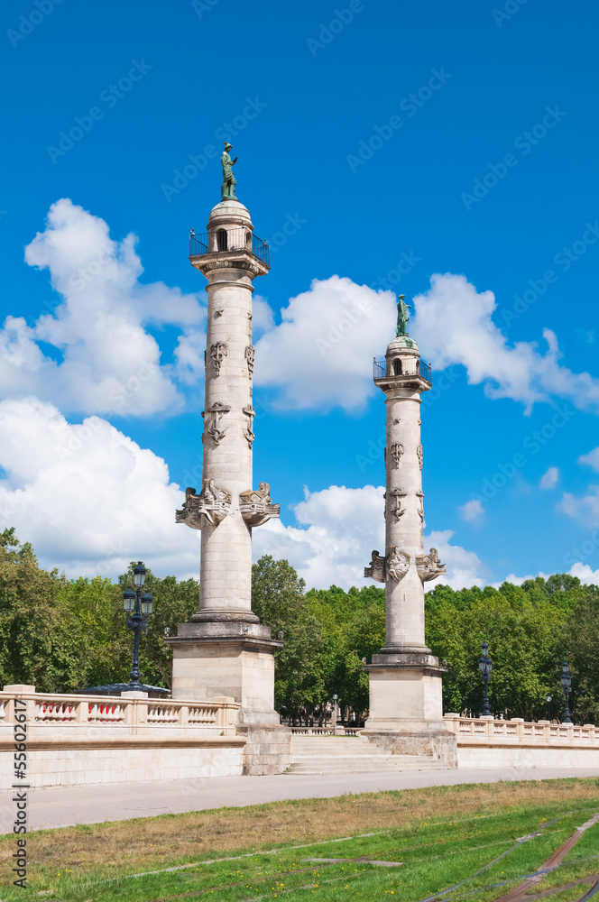 Columns of Rostrales located at Bordeaux, France