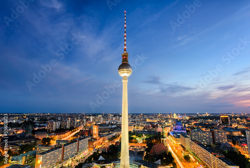 Skyline von Berlin  Deutschland