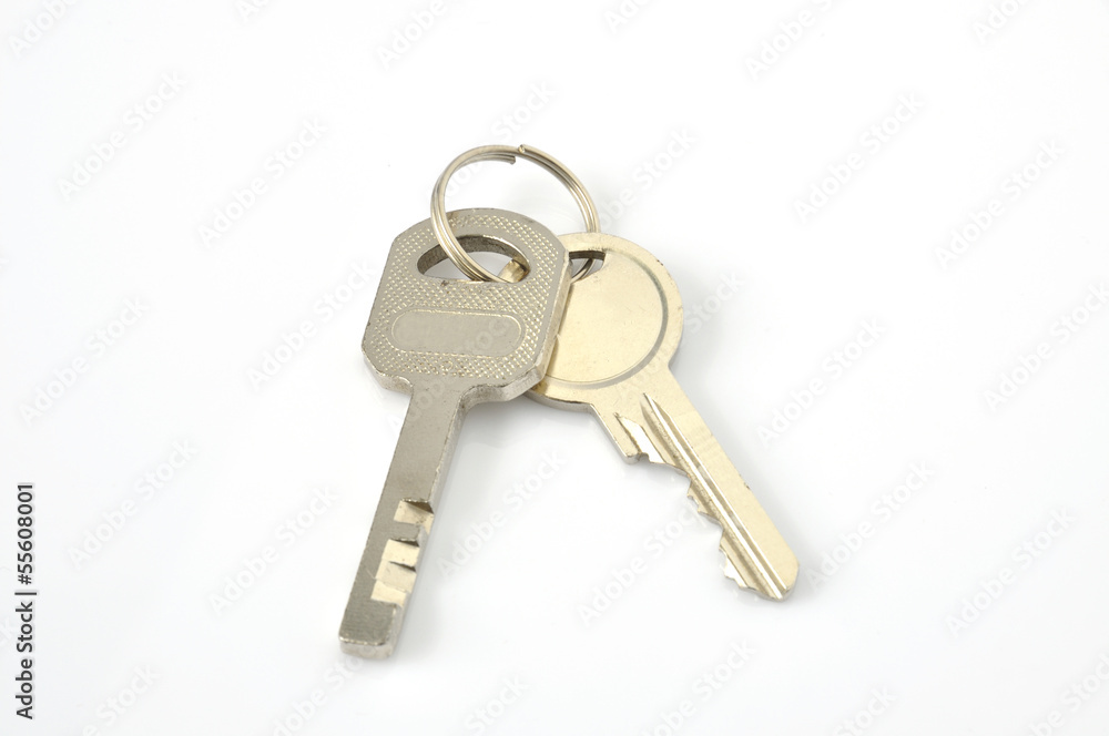 Silver house keys Silver house keys