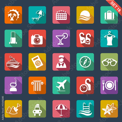 Travel and hotel icons