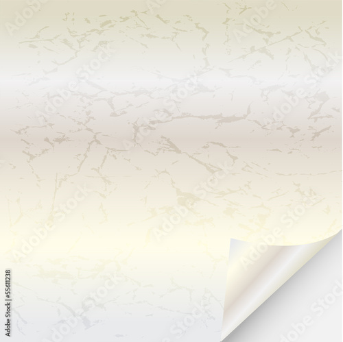 Leeres Blatt Papier mit Ecke