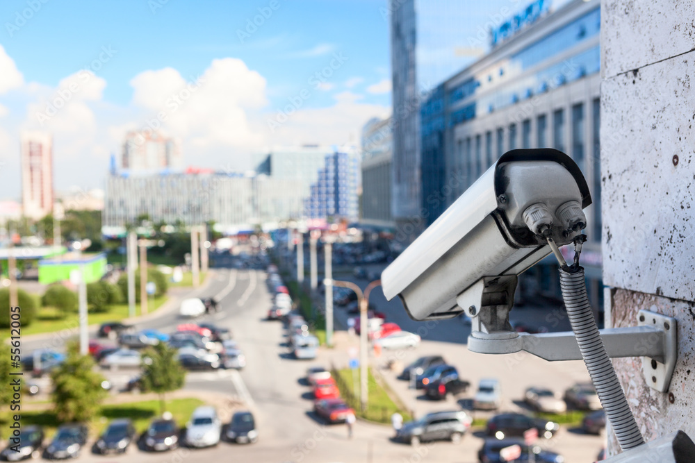 Video surveillance cameras for monitoring on streets