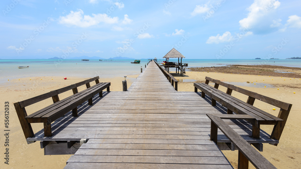 The long boardwalks to the sea