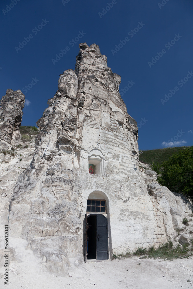Cave temple in Divnogorsky Sacred Uspenskom a man's monastery 